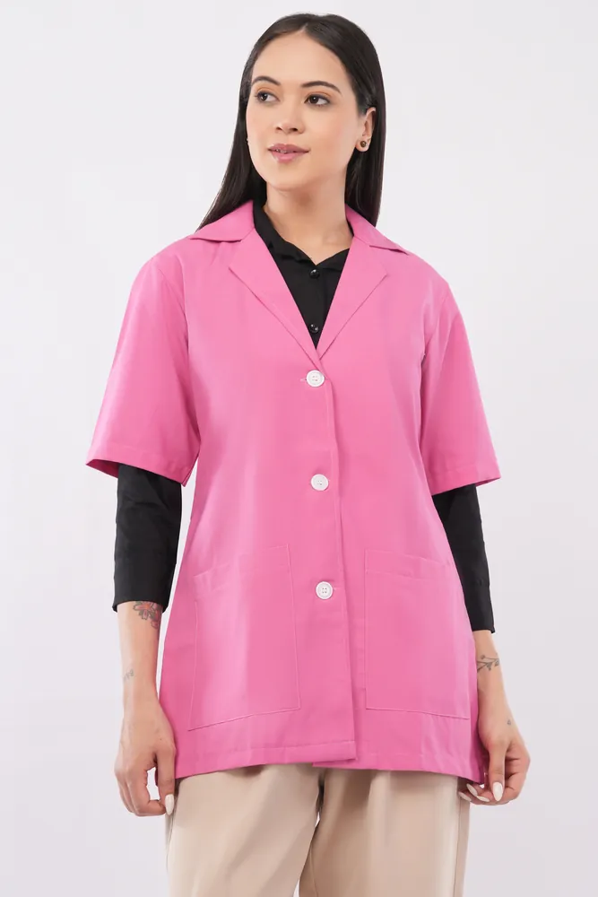 Womens Half Sleeve Apron Spectrum